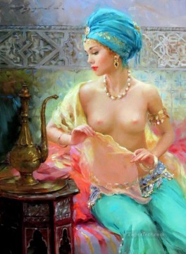 Hermosa Chica KR 039 Impresionista desnuda Pinturas al óleo